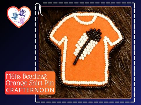 Orange Shirt Pin - Crafternoon Series